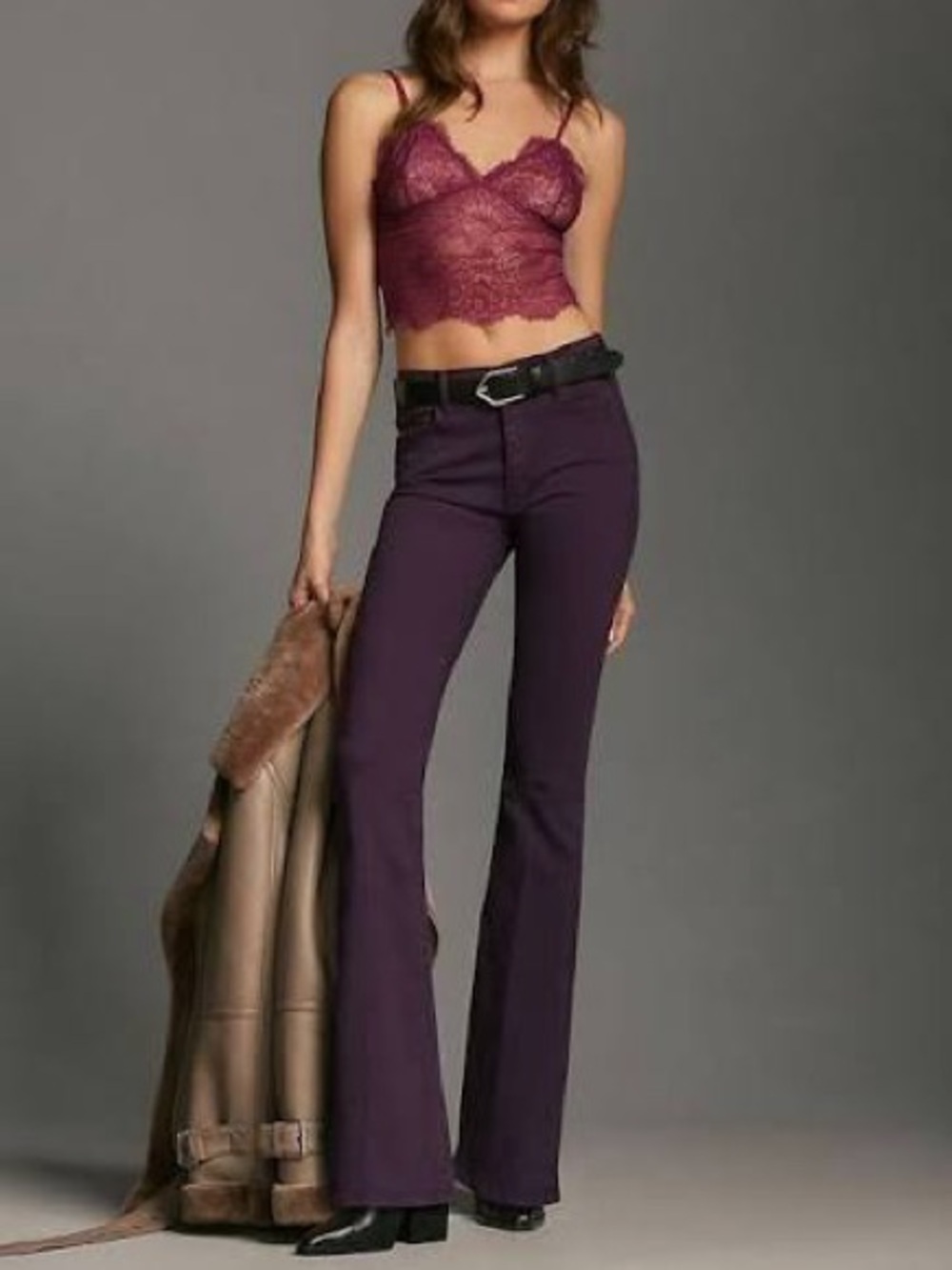 MOTHER The Weekender in Blackberry Cordial - NWT size 26